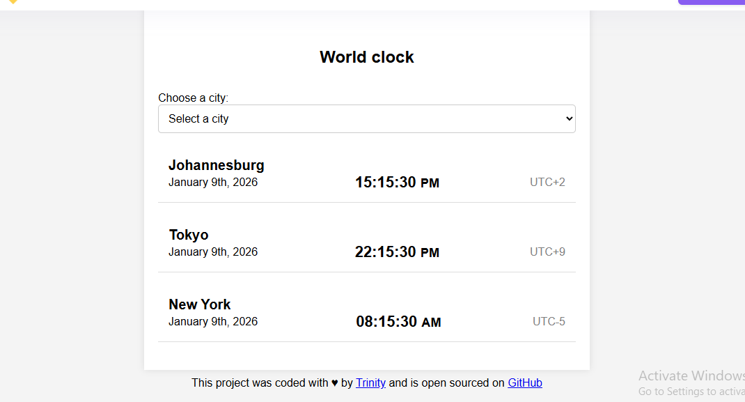 world clock app